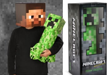 Il peluche gigante di un Creeper