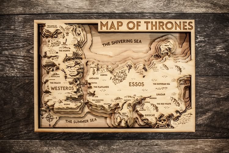 La Mappa Puzzle 3d Di Game Of Thrones