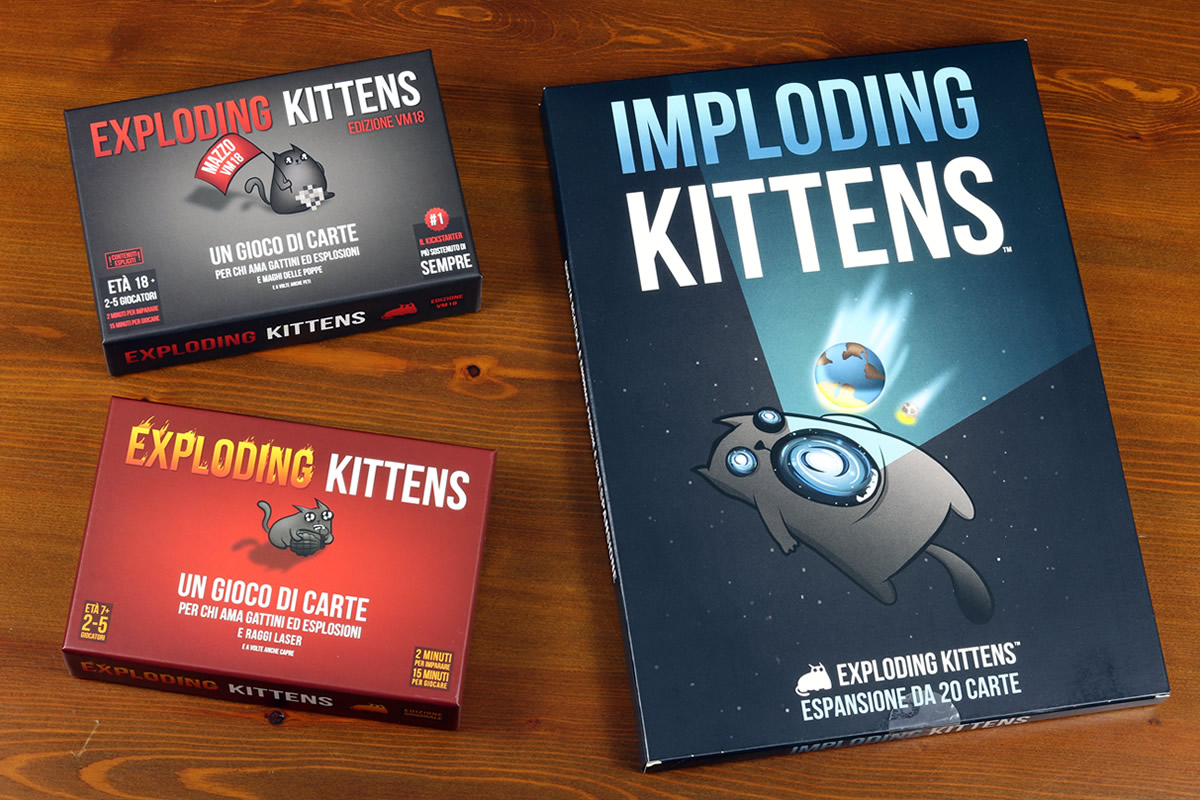 Asmodee - Imploding Kittens, Espansione Gioco di Carte Exploding Kitte –