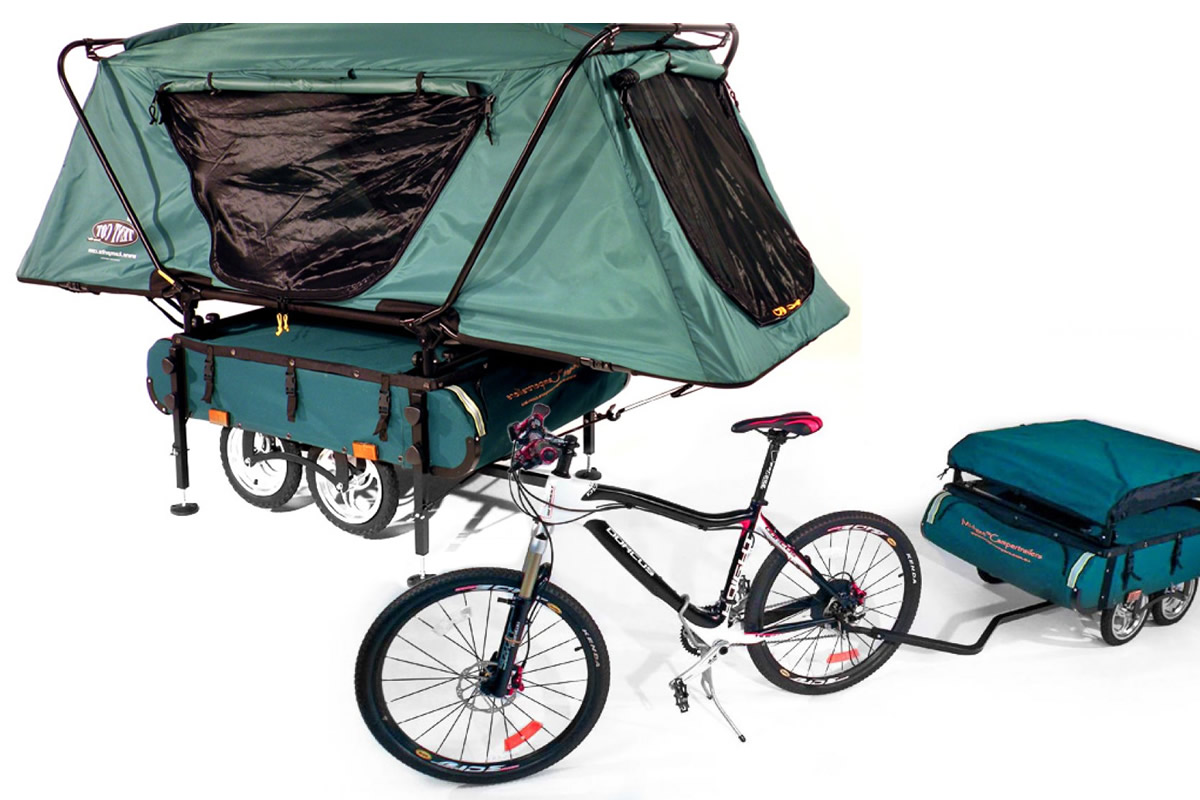Carrello tenda per biciclette