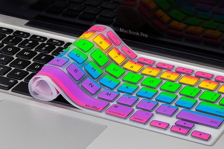 Copri-tastiera arcobaleno per MacBook