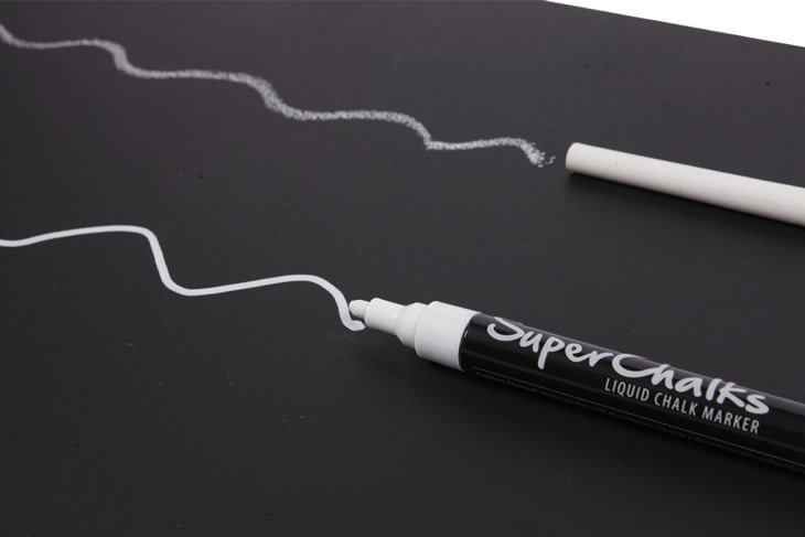 1 PC pennarelli per lavagna per gesso liquido bianco pennarelli per  scrittura per adesivo da parete